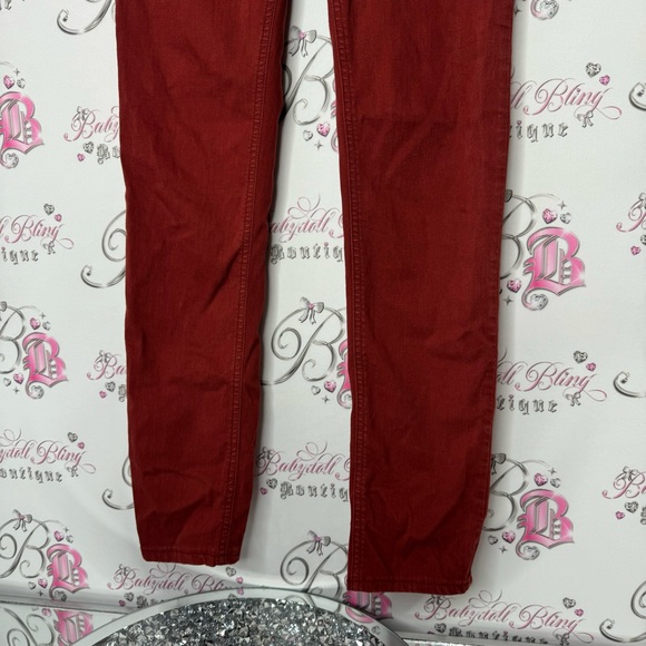 Rag & bone skinny jeans clay burgundy rusty orange red stretchy soft pants denim - Picture 6 of 10